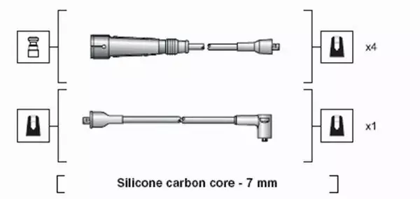 MAGNETI MARELLI PRZEWODY ZAPŁONOWE 941318111112 