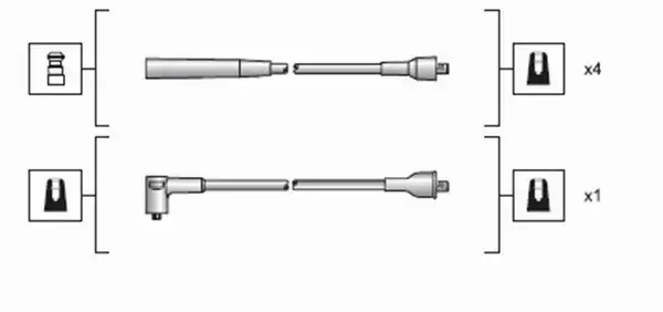 MAGNETI MARELLI PRZEWODY ZAPŁONOWE 941318111116 