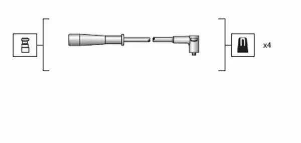 MAGNETI MARELLI PRZEWODY ZAP RENAULT MEGANE I 1.6 