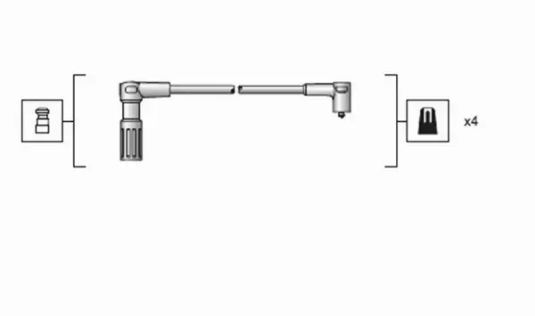 MAGNETI MARELLI PRZEWODY ZAPŁONOWE 941318111148 