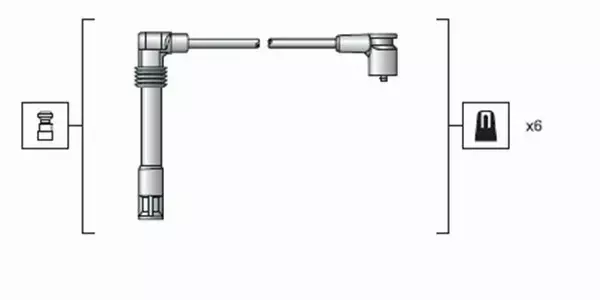 MAGNETI MARELLI PRZEWODY ZAPŁONOWE 941318111162 