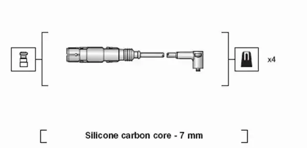 MAGNETI MARELLI PRZEWODY ZAPŁONOWE 941318111164 