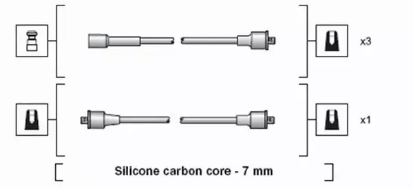 MAGNETI MARELLI PRZEWODY ZAPŁONOWE 941318111169 