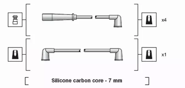 MAGNETI MARELLI PRZEWODY ZAPŁONOWE 941318111184 