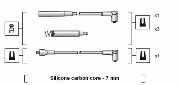 MAGNETI MARELLI PRZEWODY ZAPŁONOWE 941318111225 