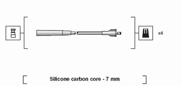 MAGNETI MARELLI PRZEWODY ZAPŁONOWE 941318111227 