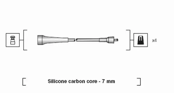 MAGNETI MARELLI PRZEWODY ZAPŁONOWE 941318111263 