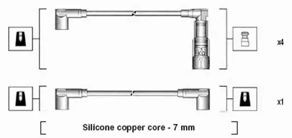 MAGNETI MARELLI PRZEWODY ZAPŁONOWE 941045200508 