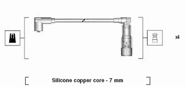 MAGNETI MARELLI PRZEWODY ZAPŁONOWE 941045300517 