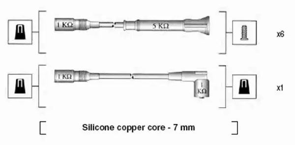 MAGNETI MARELLI PRZEWODY ZAPŁONOWE 941075180556 