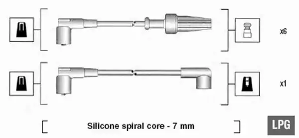 MAGNETI MARELLI PRZEWODY ZAPŁONOWE 941085210571 