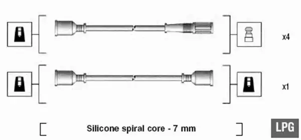 MAGNETI MARELLI PRZEWODY ZAPŁONOWE 941095430588 