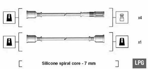 MAGNETI MARELLI PRZEWODY ZAPŁONOWE 941095580598 