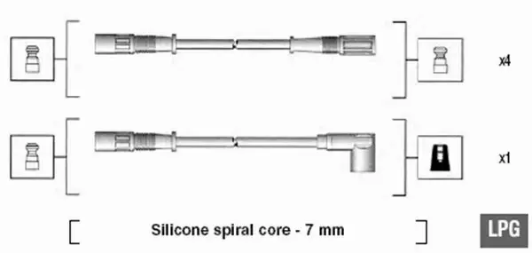 MAGNETI MARELLI PRZEWODY ZAPŁONOWE 941095610601 