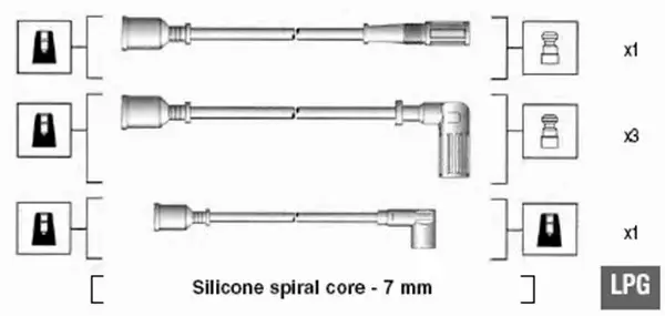 MAGNETI MARELLI PRZEWODY ZAPŁONOWE 941095620602 