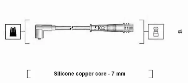 MAGNETI MARELLI PRZEWODY ZAPŁONOWE 941095790617 