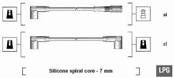 MAGNETI MARELLI PRZEWODY ZAPŁONOWE 941095860624 