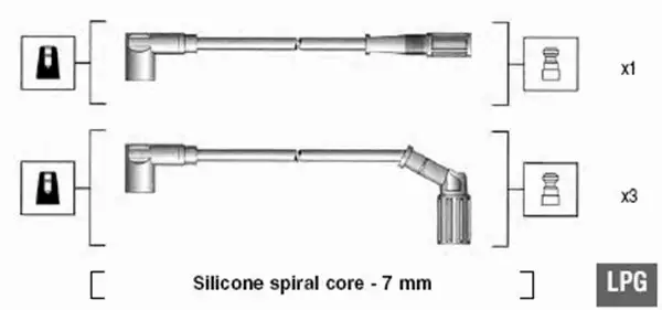 MAGNETI MARELLI PRZEWODY ZAPŁONOWE 941095940632 