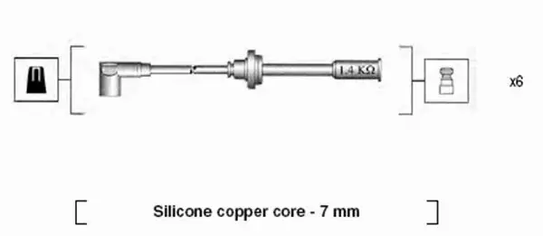 MAGNETI MARELLI PRZEWODY ZAPŁONOWE 941095960633 