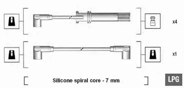 MAGNETI MARELLI PRZEWODY ZAPŁONOWE 941105210644 