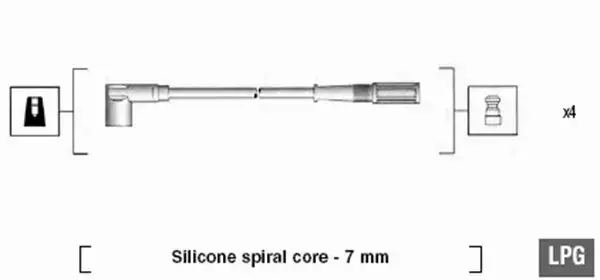 MAGNETI MARELLI PRZEWODY ZAPŁONOWE 941105220645 