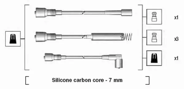 MAGNETI MARELLI PRZEWODY ZAPŁONOWE 941125170671 