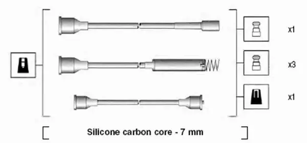 MAGNETI MARELLI PRZEWODY ZAPŁONOWE 941125200674 