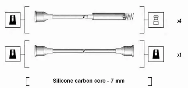 MAGNETI MARELLI PRZEWODY ZAPŁONOWE 941125240676 