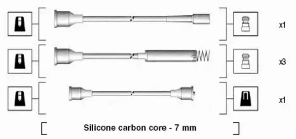 MAGNETI MARELLI PRZEWODY ZAPŁONOWE 941125260678 