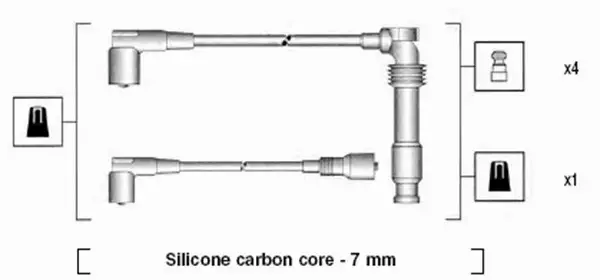 MAGNETI MARELLI PRZEWODY ZAPŁONOWE 941125300682 