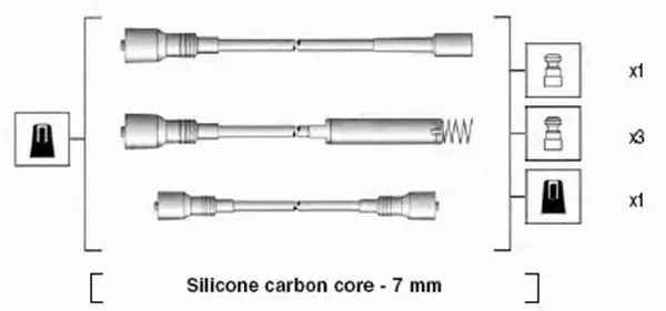 MAGNETI MARELLI PRZEWODY ZAPŁONOWE 941125430691 