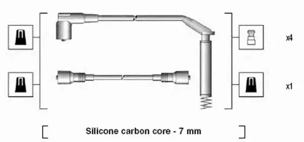 MAGNETI MARELLI PRZEWODY ZAPŁONOWE 941125450693 