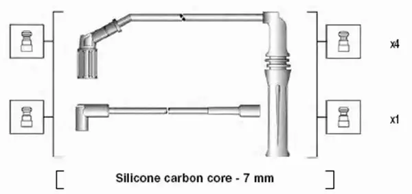 MAGNETI MARELLI PRZEWODY ZAPŁONOWE 941135170704 