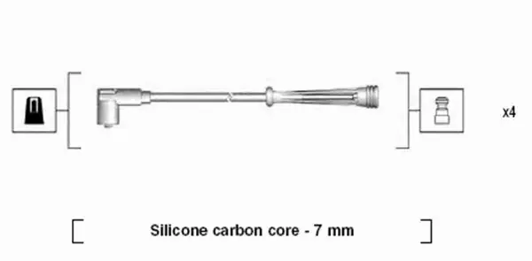 MAGNETI MARELLI PRZEWODY ZAPŁONOWE 941145350732 