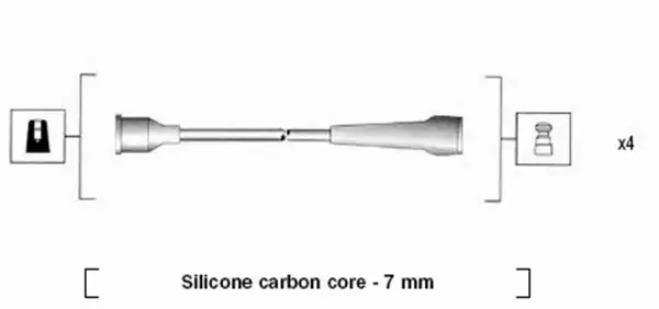 MAGNETI MARELLI PRZEWODY ZAPŁONOWE 941145430740 