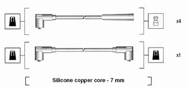 MAGNETI MARELLI PRZEWODY ZAPŁONOWE 941155080745 