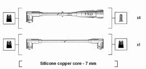 MAGNETI MARELLI PRZEWODY ZAPŁONOWE 941155090746 