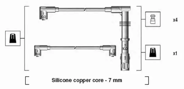 MAGNETI MARELLI PRZEWODY ZAPŁONOWE 941175150756 