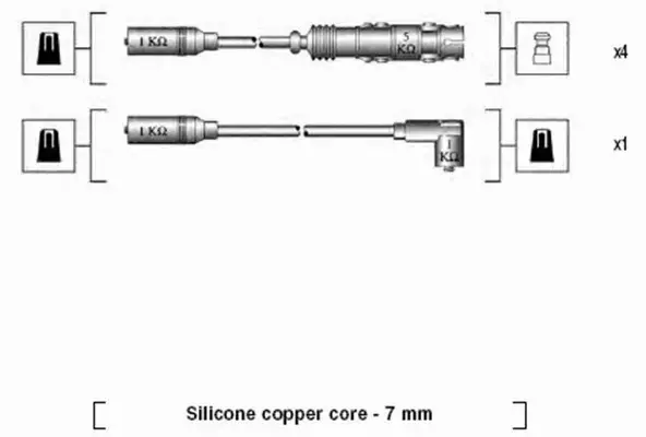 MAGNETI MARELLI PRZEWODY ZAPŁONOWE 941175160757 