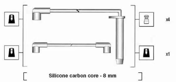 MAGNETI MARELLI PRZEWODY ZAPŁONOWE 941185180776 