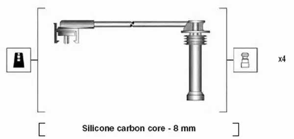 MAGNETI MARELLI PRZEWODY ZAPŁONOWE 941185280782 