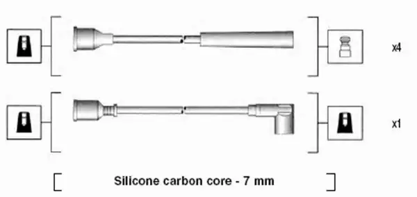 MAGNETI MARELLI PRZEWODY ZAPŁONOWE 941215210804 