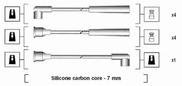 MAGNETI MARELLI PRZEWODY ZAPŁONOWE 941255020812 