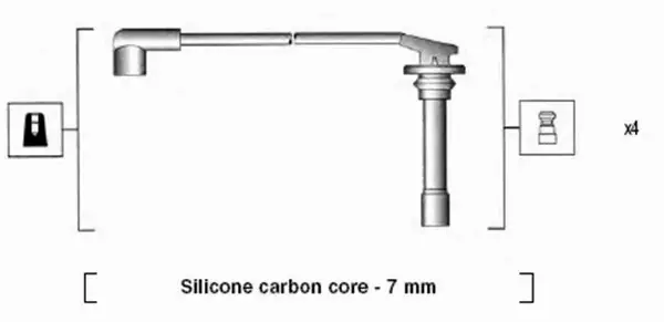 MAGNETI MARELLI PRZEWODY ZAPŁONOWE 941255070817 