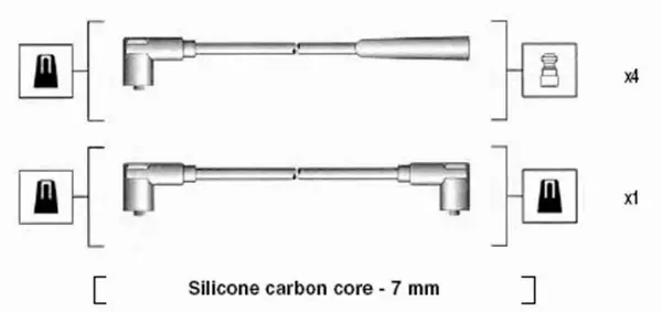 MAGNETI MARELLI PRZEWODY ZAPŁONOWE 941275010837 