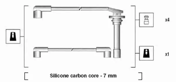 MAGNETI MARELLI PRZEWODY ZAPŁONOWE 941295030852 