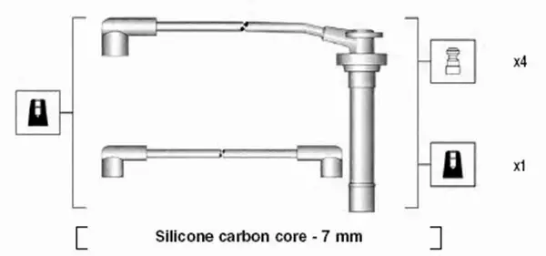 MAGNETI MARELLI PRZEWODY ZAPŁONOWE 941295040853 