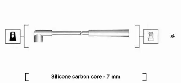 MAGNETI MARELLI PRZEWODY ZAPŁONOWE 941295050877 