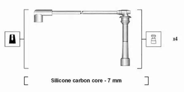 MAGNETI MARELLI PRZEWODY ZAPŁONOWE 941295130884 