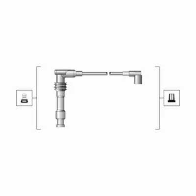 MAGNETI MARELLI KABLE+ŚWIECE OPEL COMBO 1.4 16V 